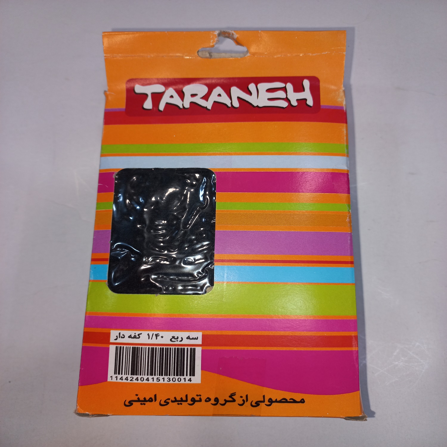 قیمت/ خرید / خرید آنلاین / خرید اینترنتی جوراب سه ربع مشکی ضخیم 1/40 کف دار ترانه 1/40 thick black three-quarter socks with song foam