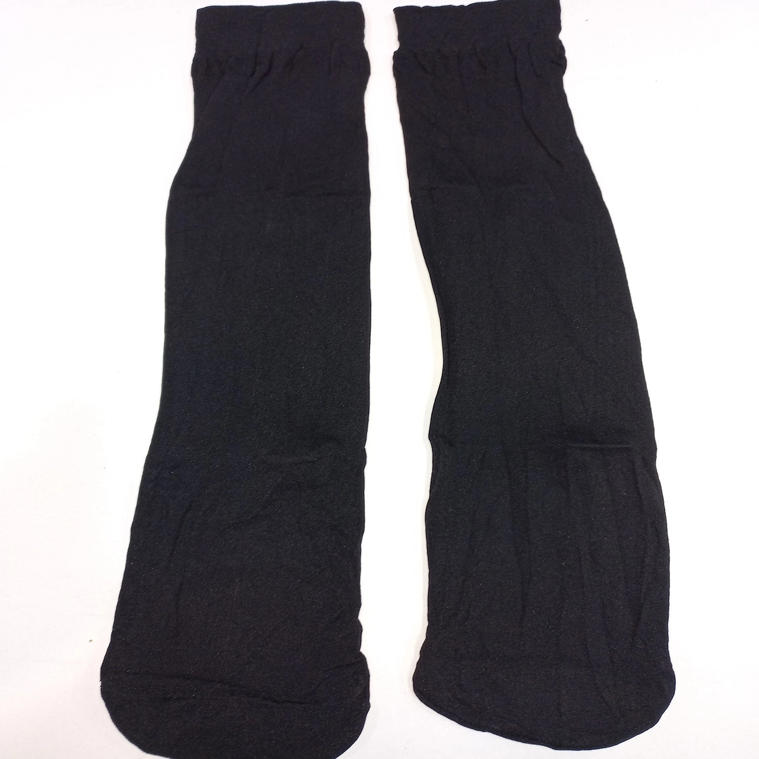قیمت/ خرید / خرید آنلاین / خرید اینترنتی جوراب سه ربع مشکی ضخیم 1/40 کف دار ترانه 1/40 thick black three-quarter socks with song foam