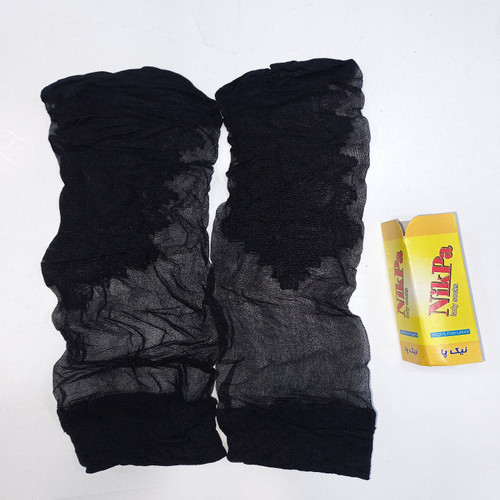قیمت/ خرید / خرید آنلاین / خرید اینترنتی جوراب شیشه ای مشکی کف دار برند نیکپا Black glass socks with foam, Nikpa brand