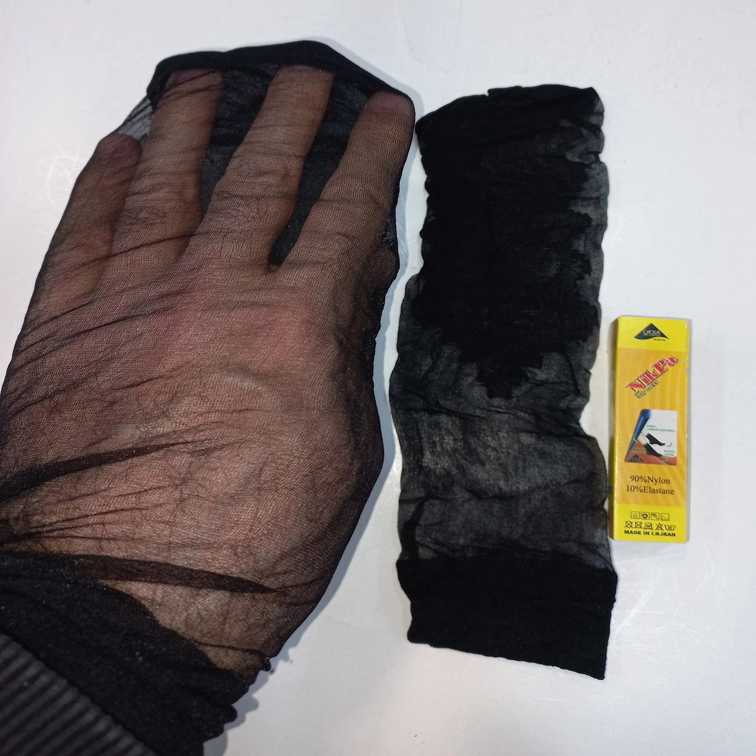 قیمت/ خرید / خرید آنلاین / خرید اینترنتی جوراب  شیشه ای مشکی کف دار  برند نیکپا Black glass socks with foam, Nikpa brand