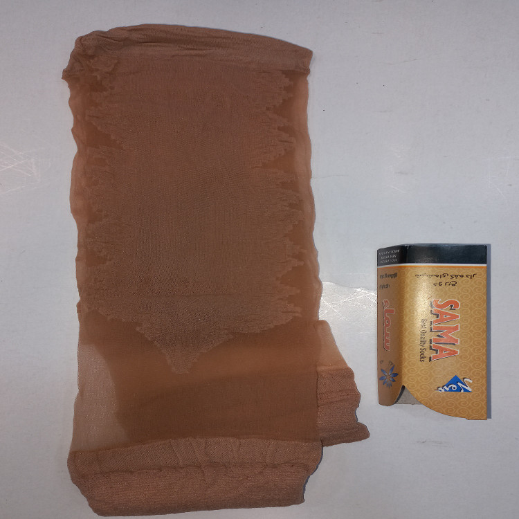 قیمت/ خرید / خرید آنلاین / خرید اینترنتی جوراب شیشه ای رنگ پا دو ربع کف دار زنانه سما Sama women's two-quarter colored glass foot socks with foam