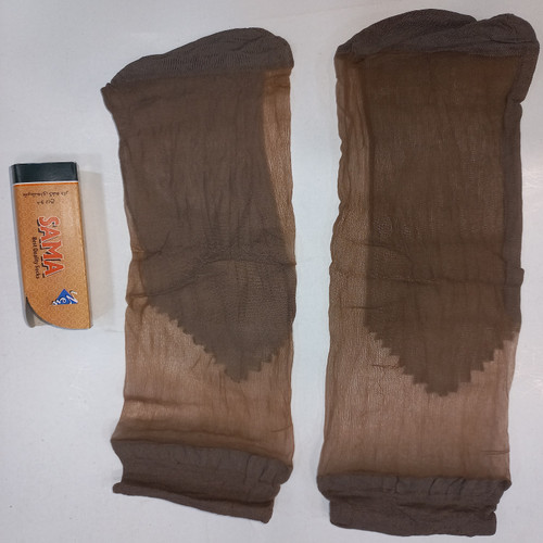 قیمت/ خرید / خرید آنلاین / خرید اینترنتی جوراب شیشه ای زنانه دو ربع نسکافه ای سماء Nescafé Sama women's two quarter glass socks