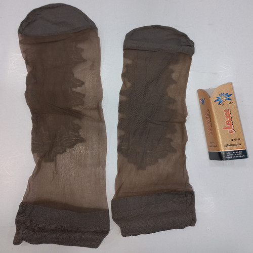 قیمت/ خرید / خرید آنلاین / خرید اینترنتی جوراب دو ربع شیشه ای کف دار نسکافه ای سماء Nescafé Sama two-quarter glass foam socks