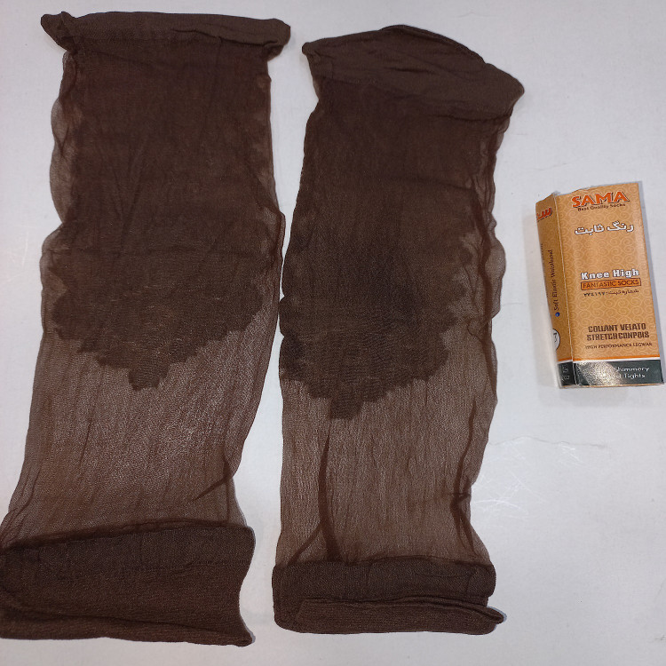 قیمت/ خرید / خرید آنلاین / خرید اینترنتی جوراب شیشه ای دو ربع زنانه کف دار سماء ضخامت 1/10 Women's two-quarter glass socks with Sama foam, thickness 1/10